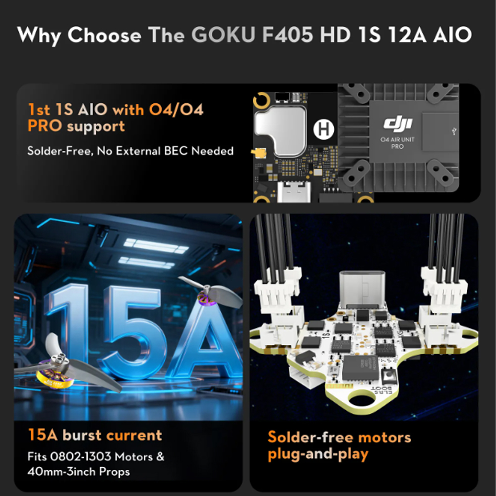 Contrôleur de vol FLYWOO GOKU  - Fpv Drone Flight Controller avis et prix