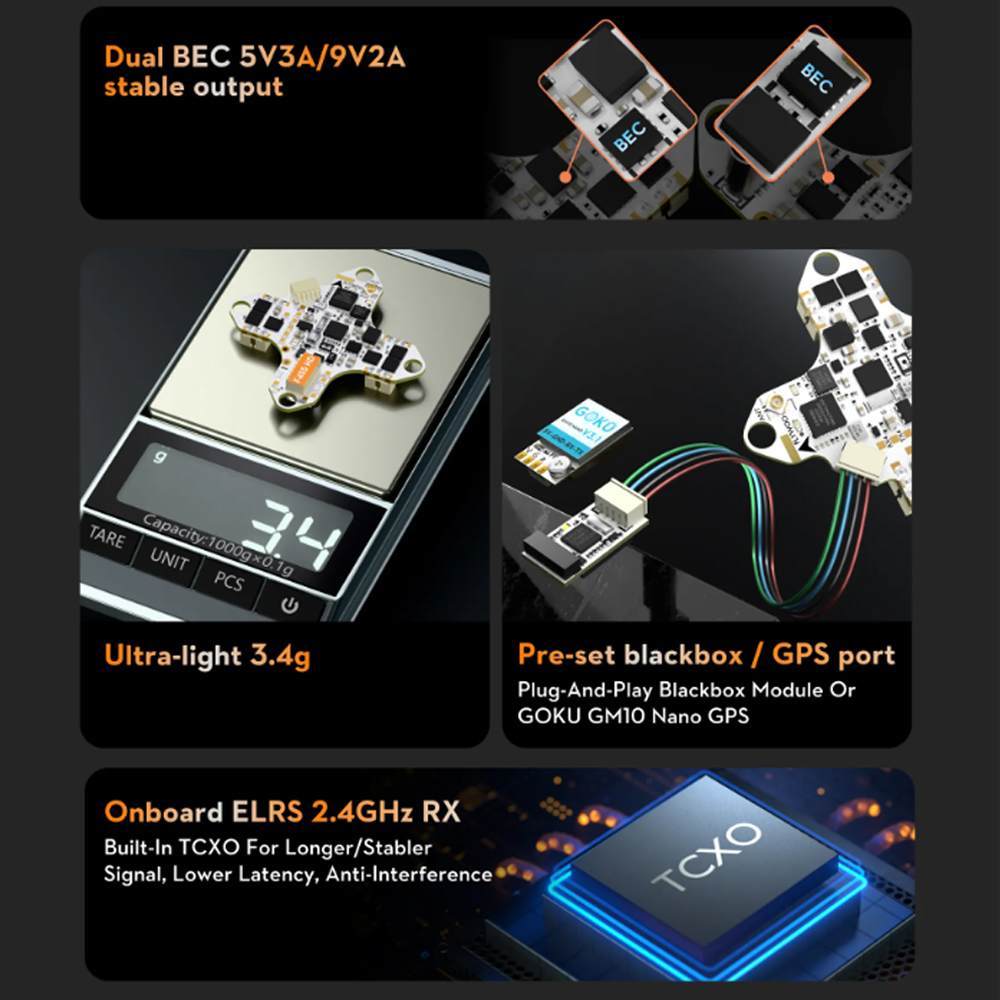 Contrôleur de vol FLYWOO GOKU  - Fpv Drone Flight Controller avis et prix